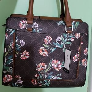 Nine West Floral Brown Handbag